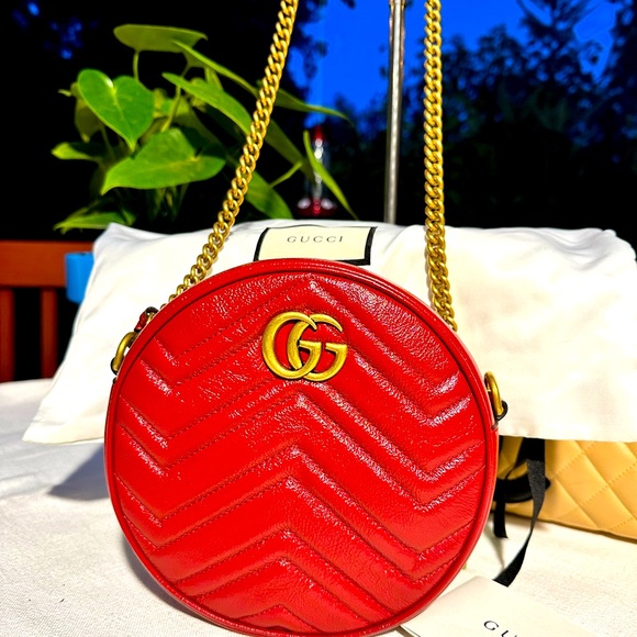 🔥GUCCI💯GG MARMONT Round Bag🔥 - Picture 3 of 8